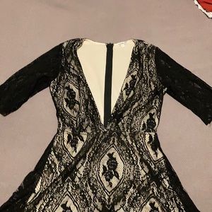 Lace skater dress